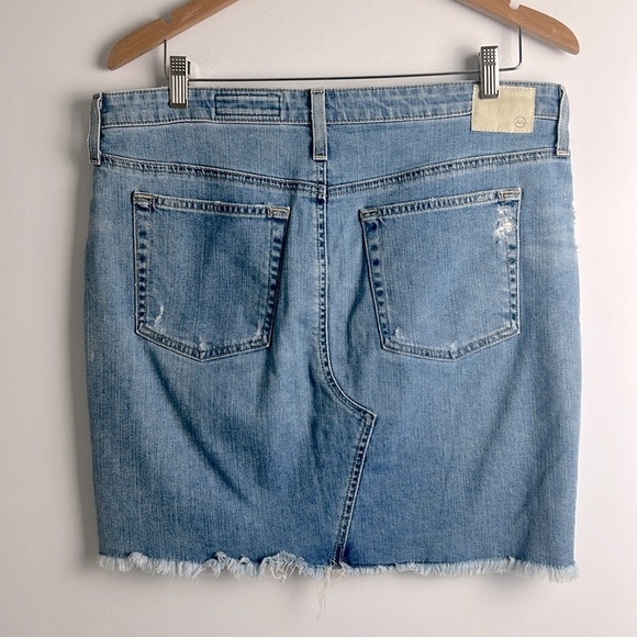 AG Adriano Goldschmied AG-ED Denim Erin Denim Pencil Skirt Light Wash Size 32 - Picture 8 of 12